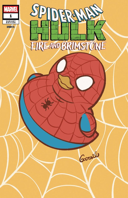 Spider-Man / Hulk: Fire and Brimstone (2026 Marvel) #1 - Godtail Marvel Duck Variant